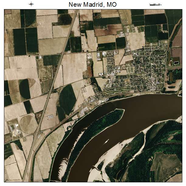 New Madrid, MO air photo map