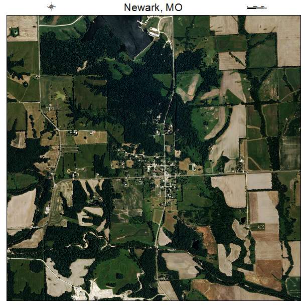 Newark, MO air photo map