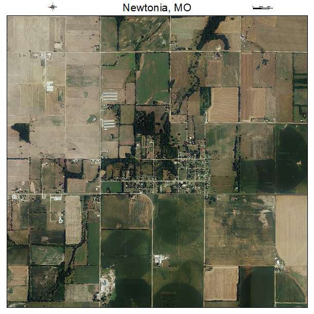 Newtonia, MO air photo map