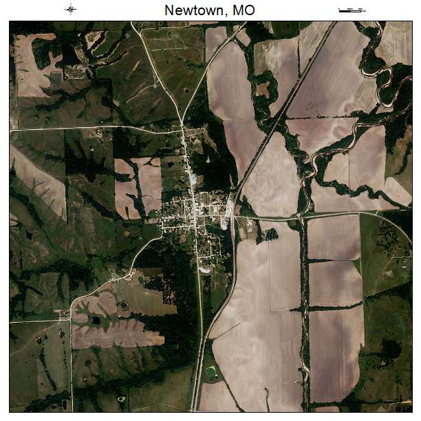 Newtown, MO air photo map