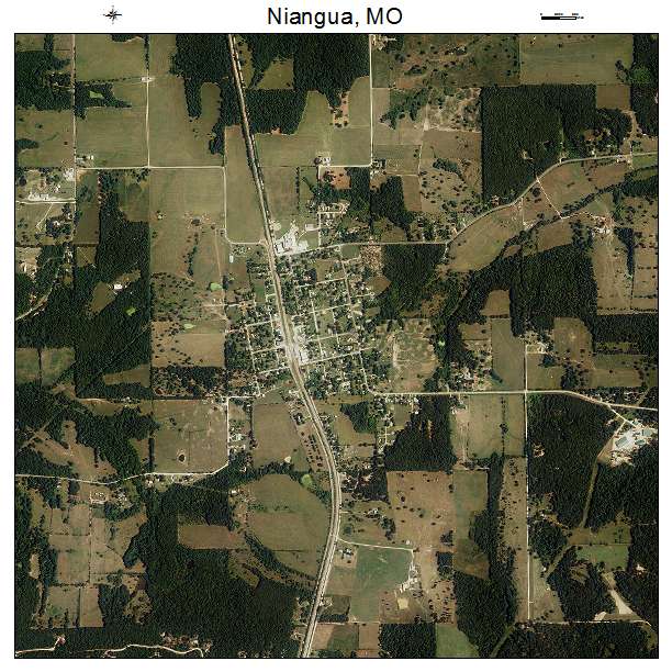 Niangua, MO air photo map