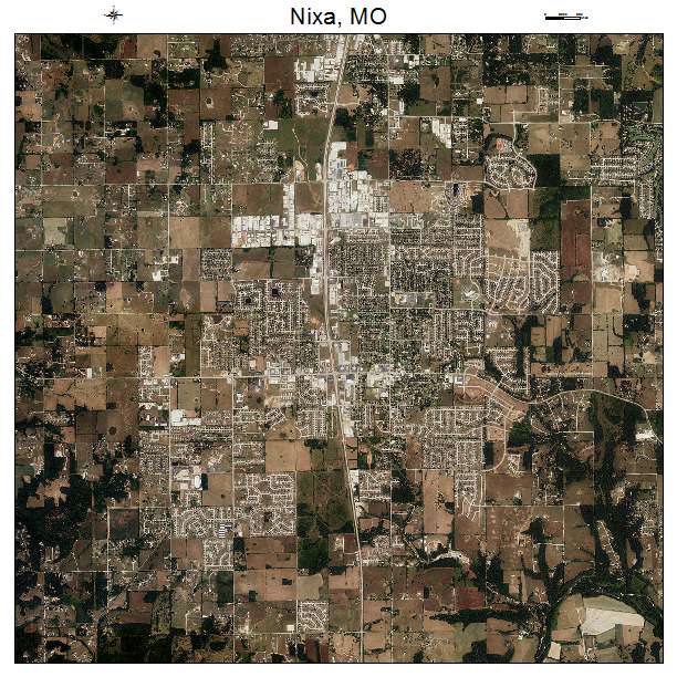 Nixa, MO air photo map