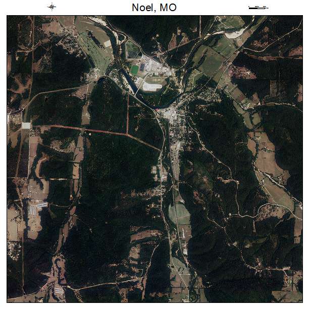 Noel, MO air photo map