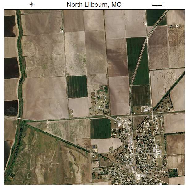North Lilbourn, MO air photo map