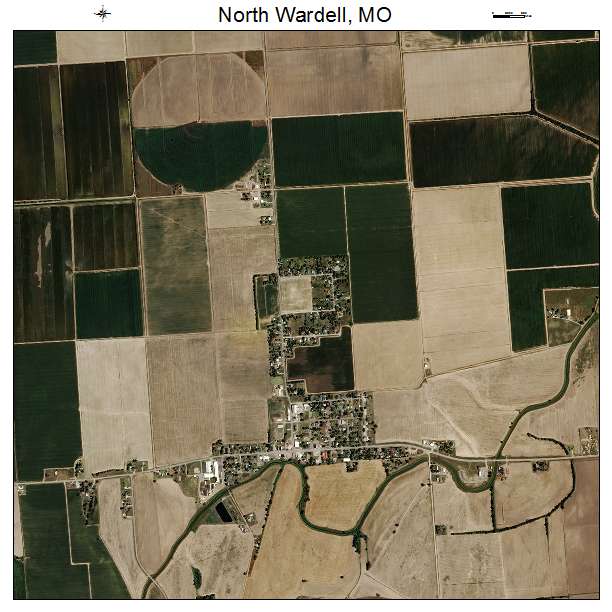 North Wardell, MO air photo map
