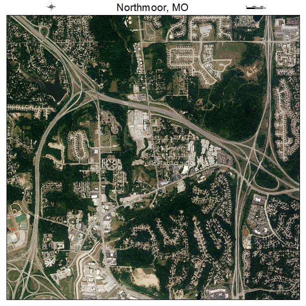 Northmoor, MO air photo map