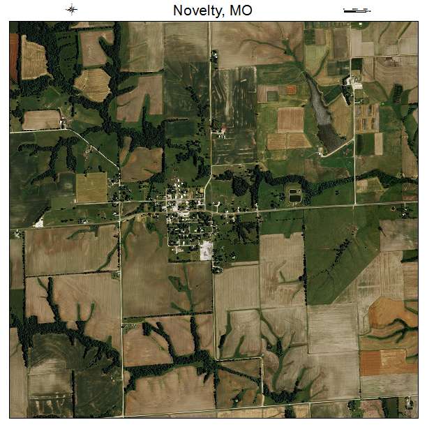 Novelty, MO air photo map