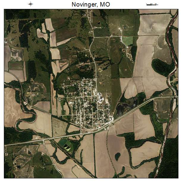 Novinger, MO air photo map