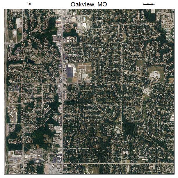 Oakview, MO air photo map