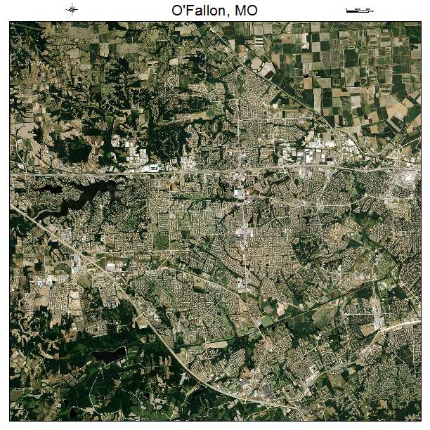 OFallon, MO air photo map
