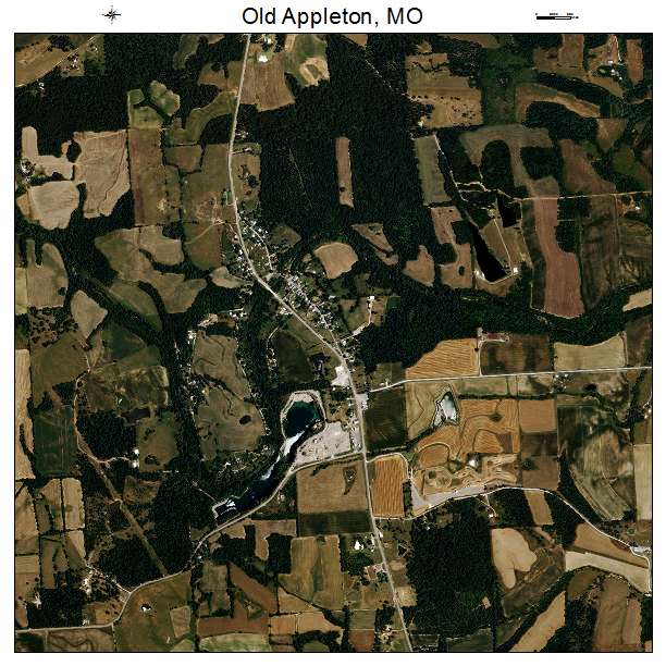 Old Appleton, MO air photo map