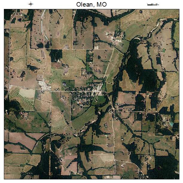 Olean, MO air photo map