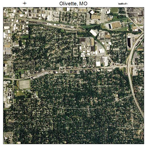 Olivette, MO air photo map