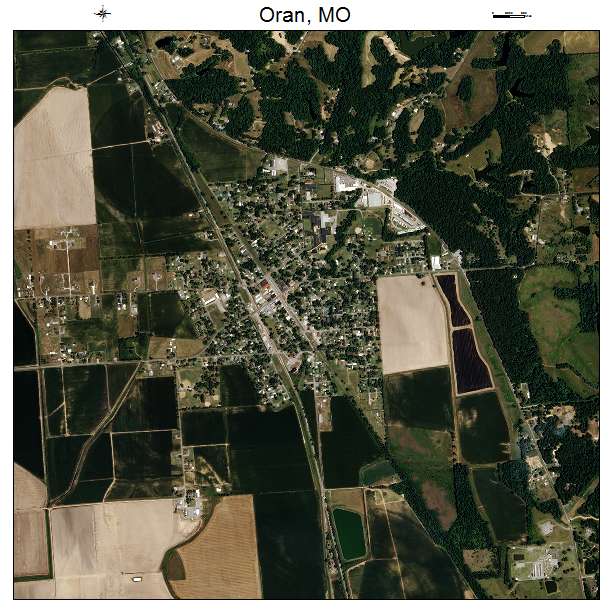 Oran, MO air photo map