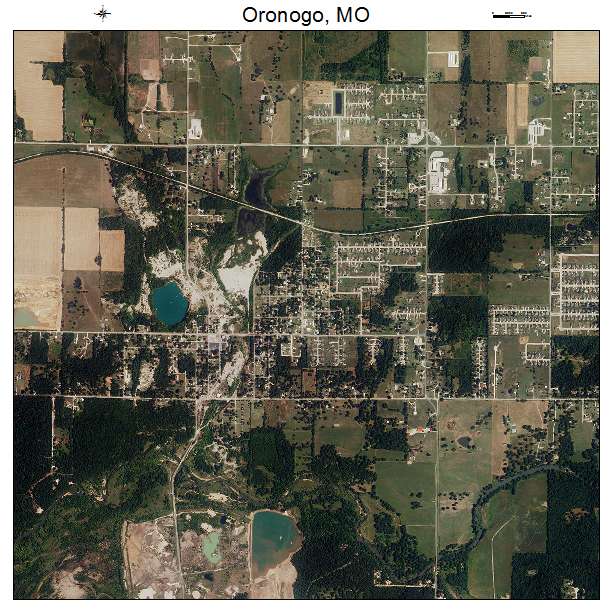 Oronogo, MO air photo map