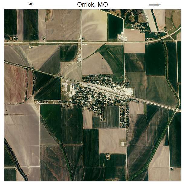 Orrick, MO air photo map
