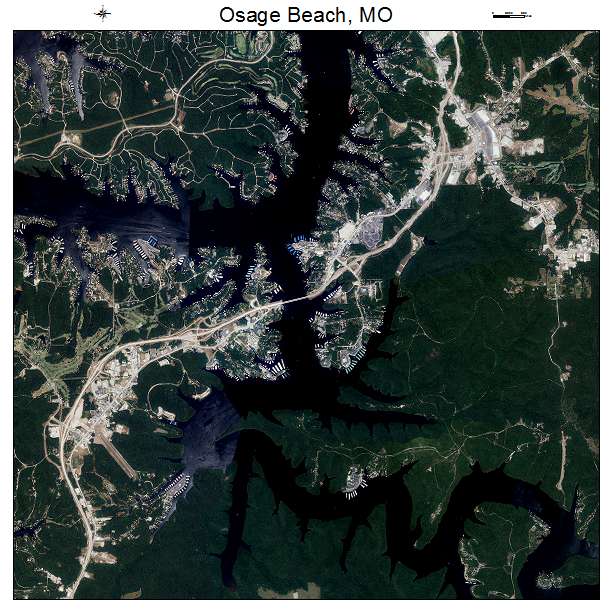 Osage Beach, MO air photo map