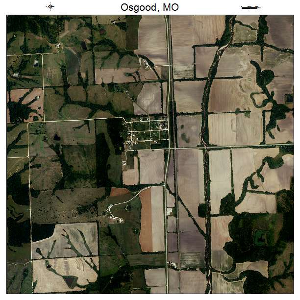 Osgood, MO air photo map