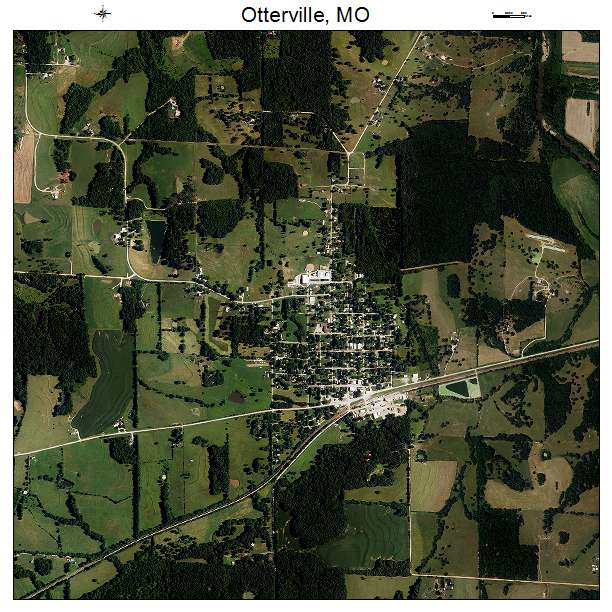 Otterville, MO air photo map