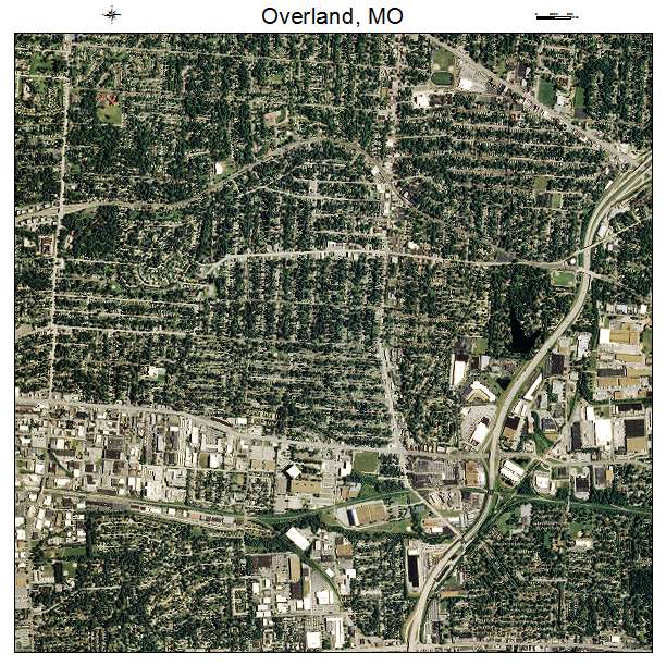 Overland, MO air photo map