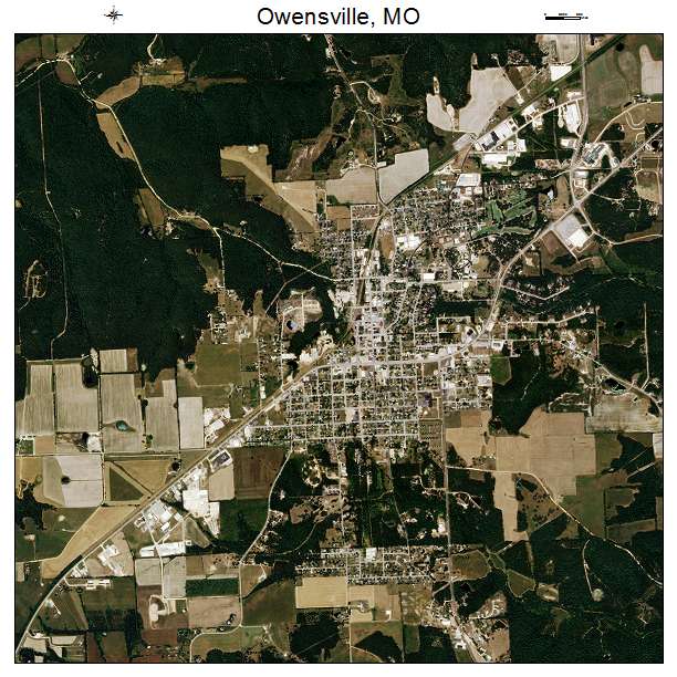 Owensville, MO air photo map