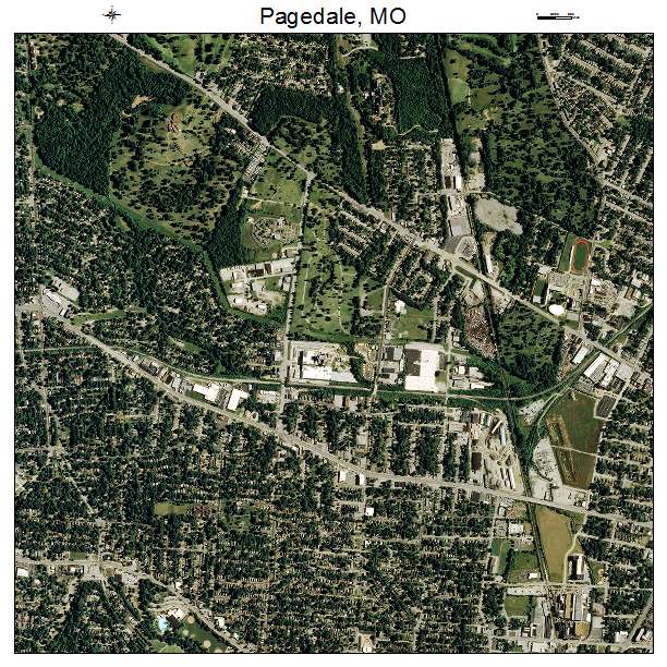 Pagedale, MO air photo map