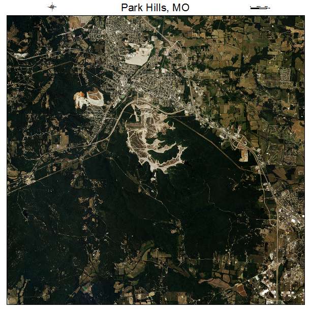 Park Hills, MO air photo map