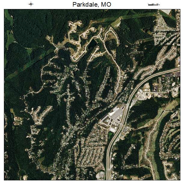 Parkdale, MO air photo map