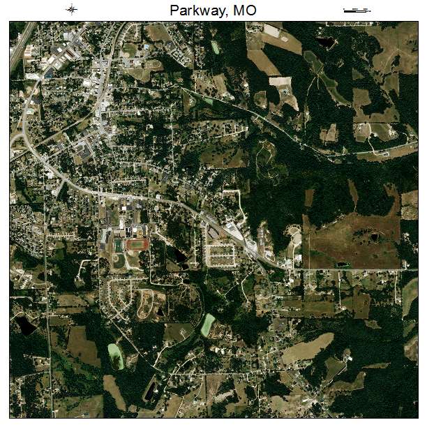 Parkway, MO air photo map