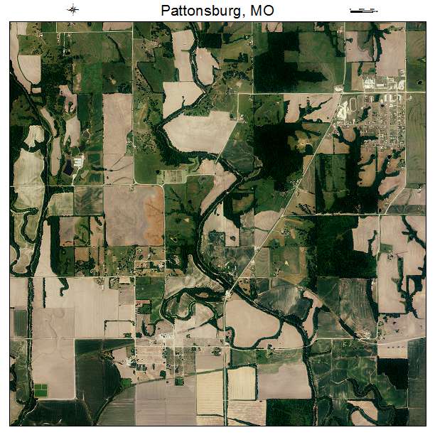 Pattonsburg, MO air photo map