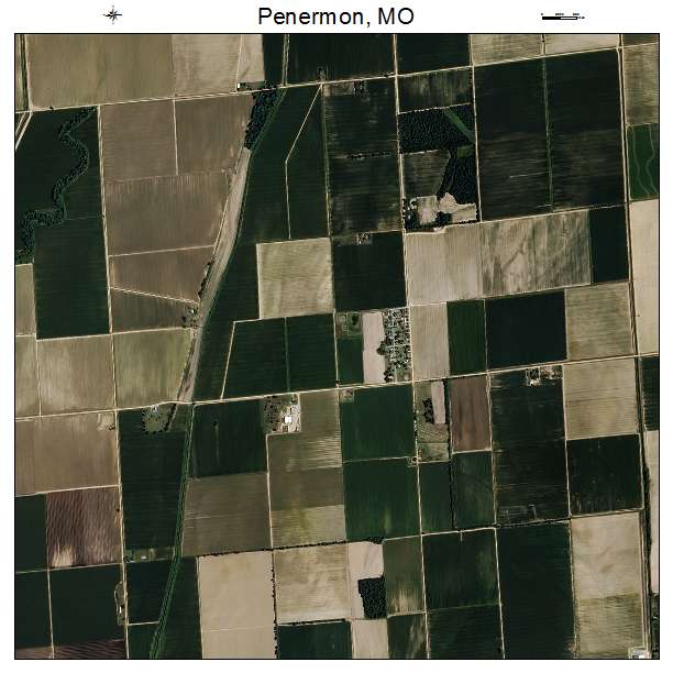 Penermon, MO air photo map