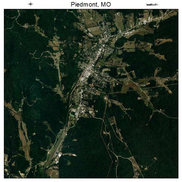 Piedmont, MO air photo map
