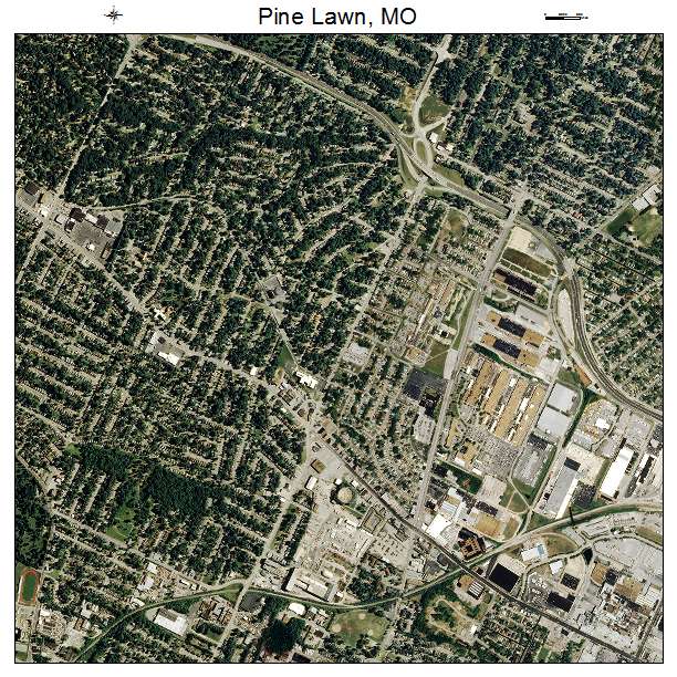 Pine Lawn, MO air photo map