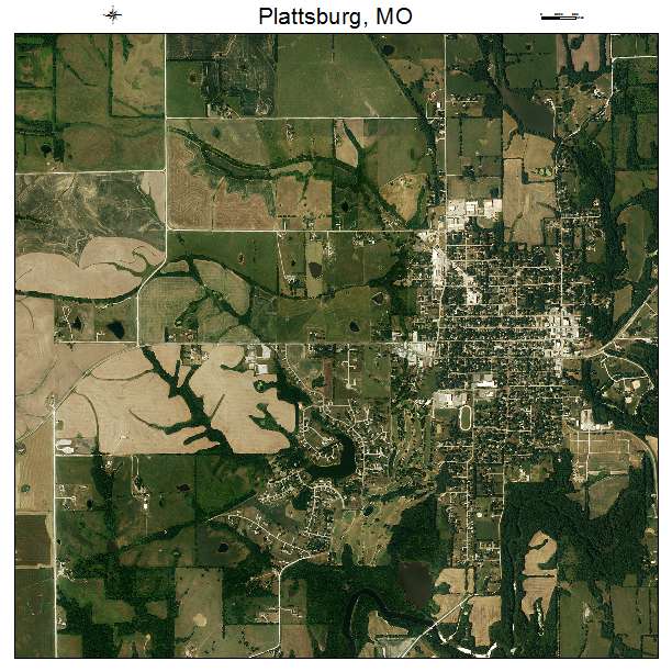 Plattsburg, MO air photo map