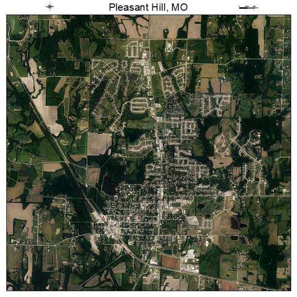 Pleasant Hill, MO air photo map