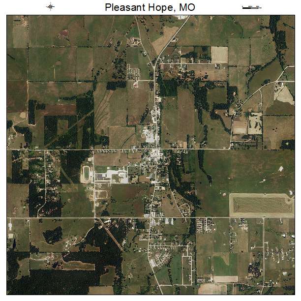Pleasant Hope, MO air photo map
