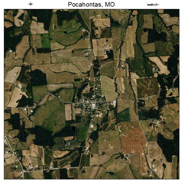 Pocahontas, MO air photo map