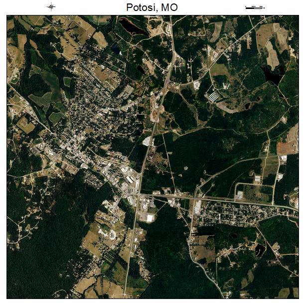 Potosi, MO air photo map