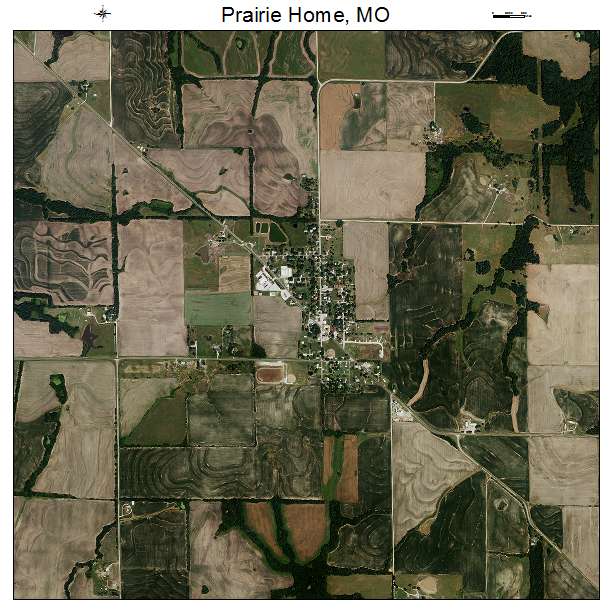 Prairie Home, MO air photo map