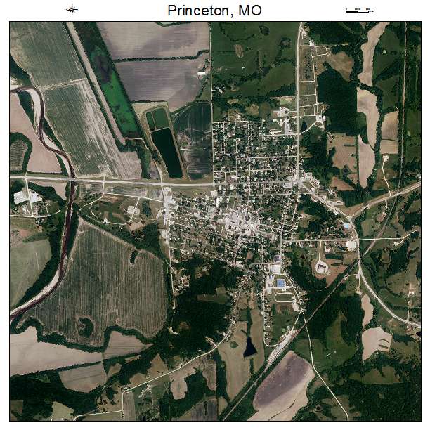Princeton, MO air photo map