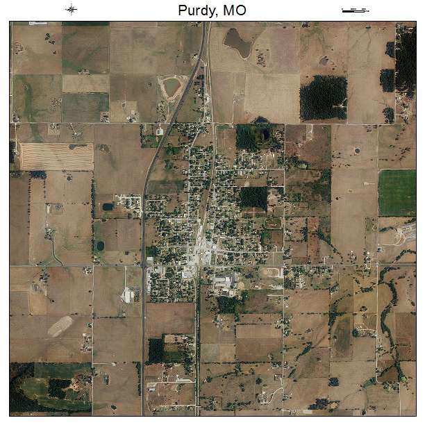 Purdy, MO air photo map