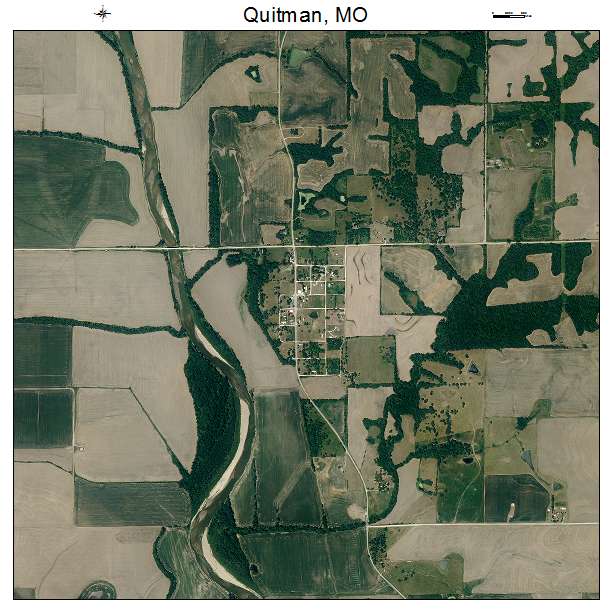 Quitman, MO air photo map