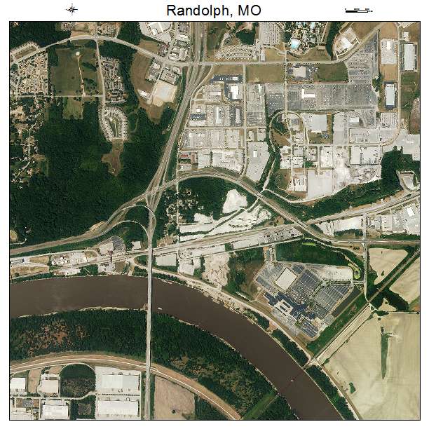 Randolph, MO air photo map