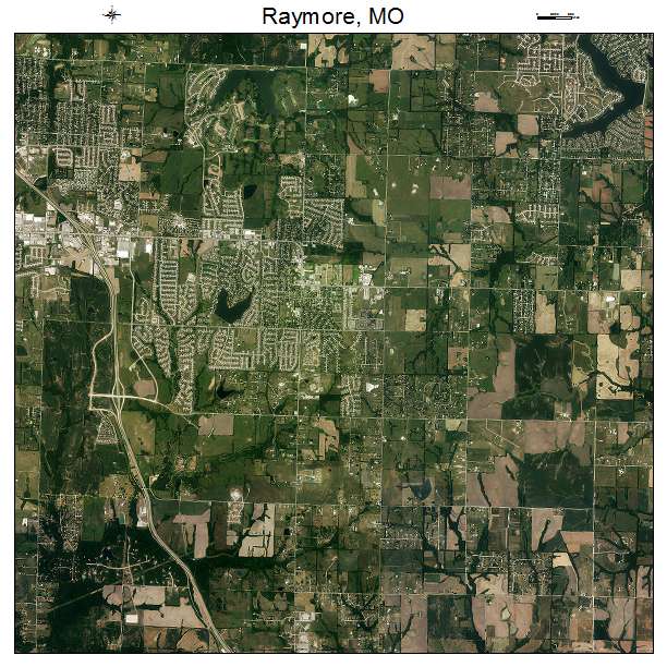 Raymore, MO air photo map