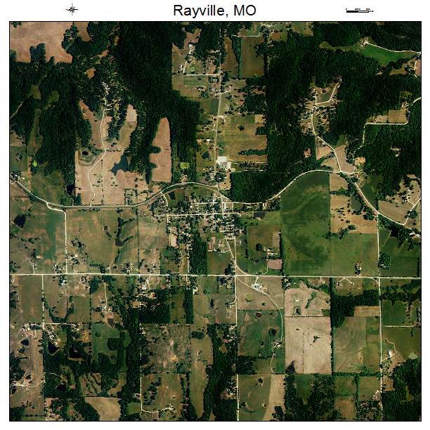 Rayville, MO air photo map