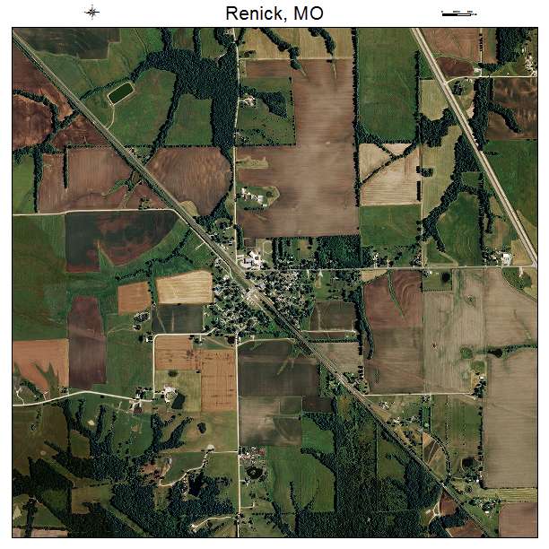 Renick, MO air photo map