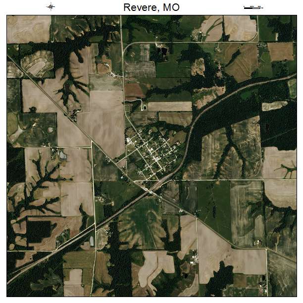 Revere, MO air photo map