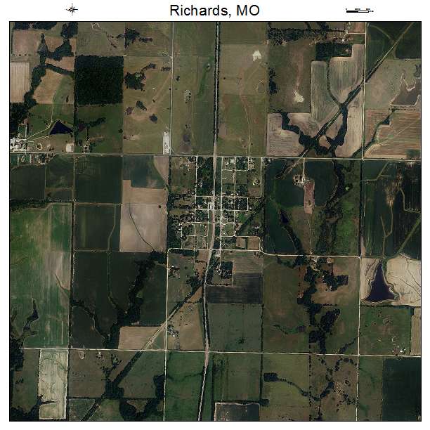 Richards, MO air photo map