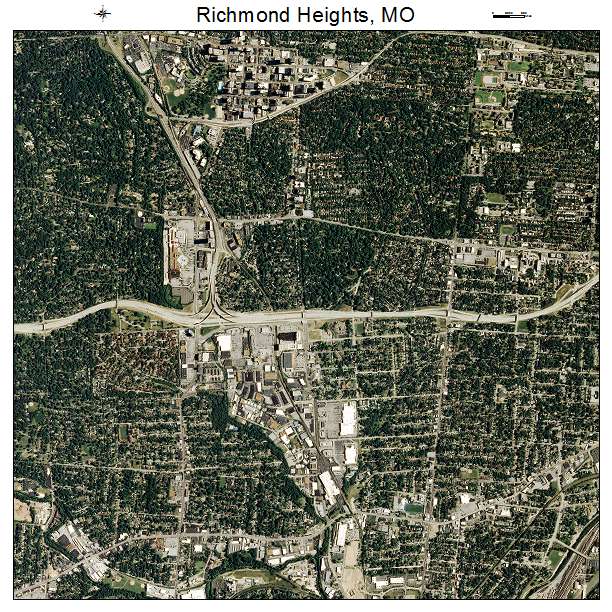 Richmond Heights, MO air photo map