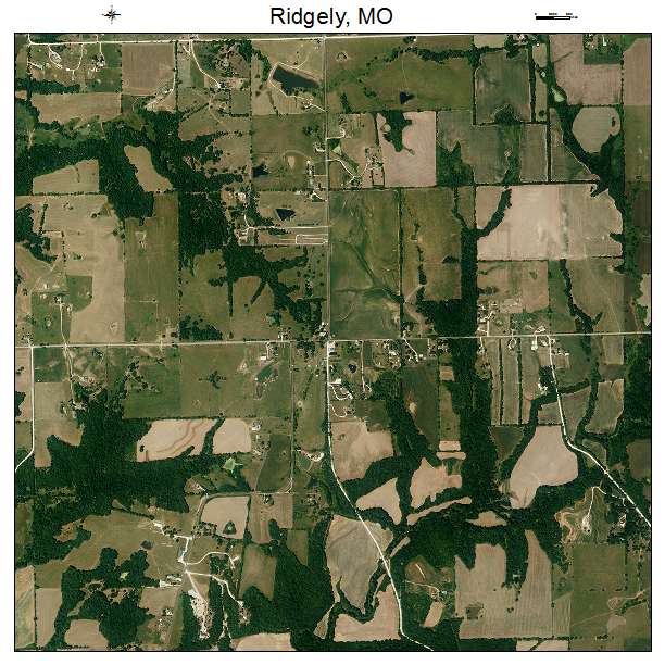 Ridgely, MO air photo map